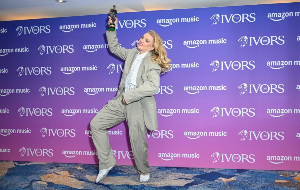 Rebecca Lucy Taylor (Self Esteem) winner of the Visionary Award, poses in the winners room at the Ivor Novello Awards 2025 (Photo by Stuart C. Wilson/Getty Images)