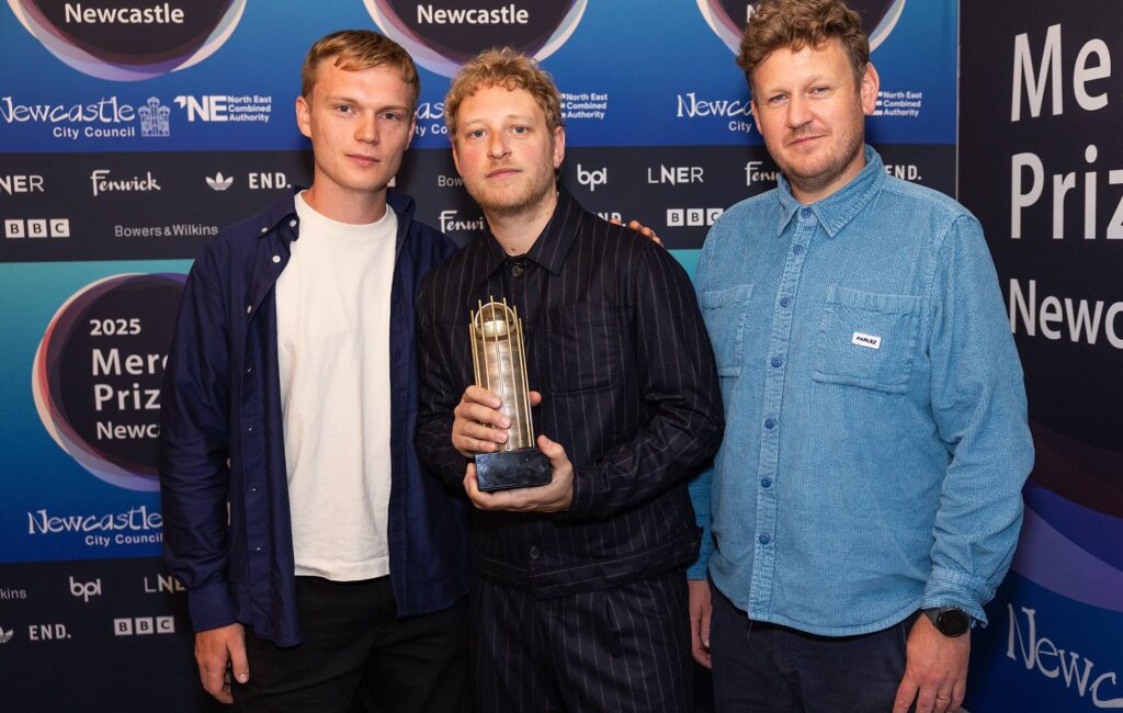 Joe Webb and band attend the 2025 Mercury Prize nominations announcement(Photo by Simon Ackerman/WireImage)