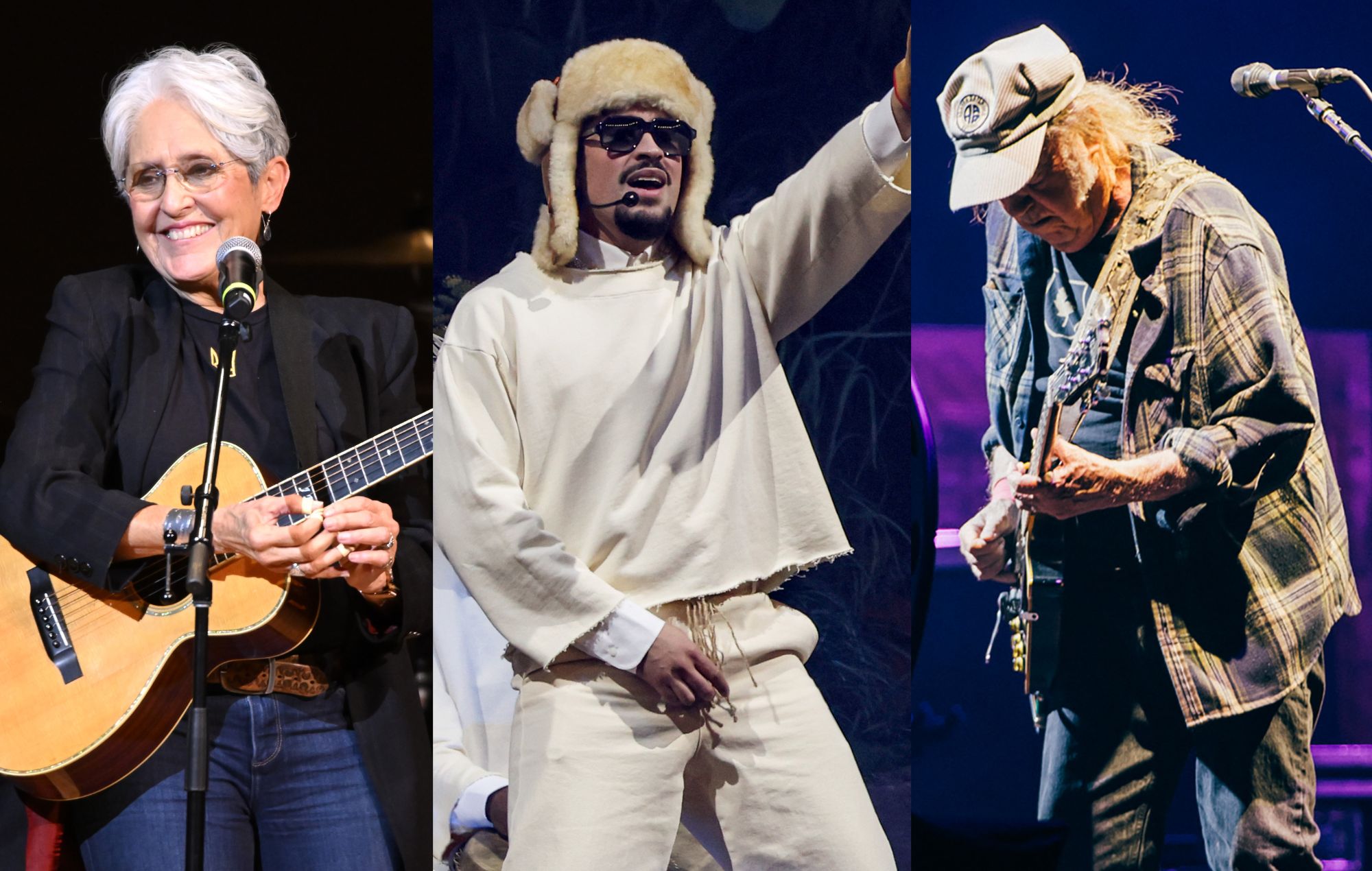 Neil Young e Joan Baez non parteciperanno allo spettacolo anti-Bad Bunny del Super Bowl, poiché la petizione per rimuoverlo ha raggiunto le 60.000 firme