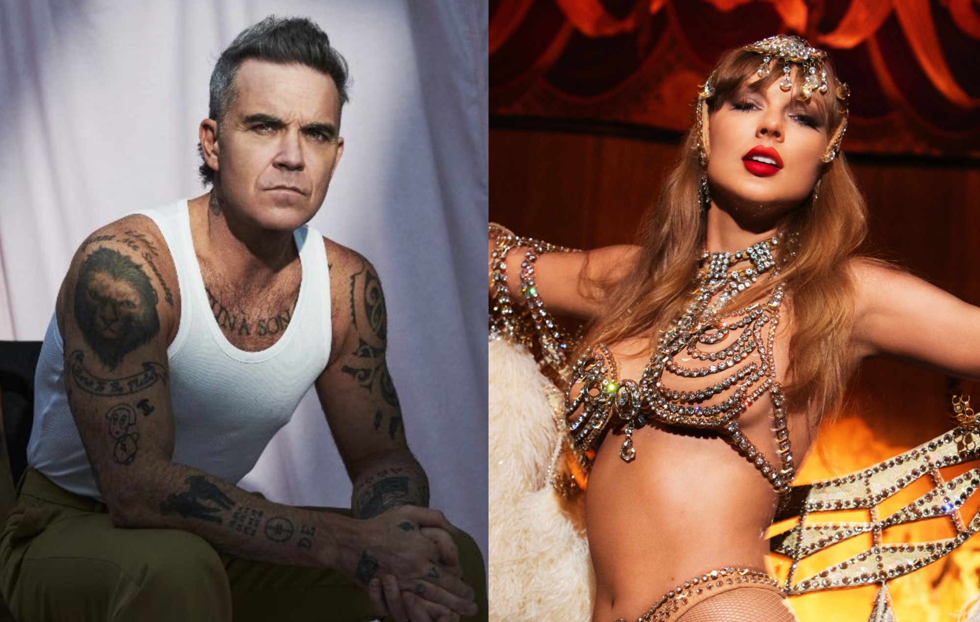 Robbie Williams ammette che l'album "BRITPOP" è stato ritardato per evitare lo scontro con Taylor Swift: "Non puoi competere"
