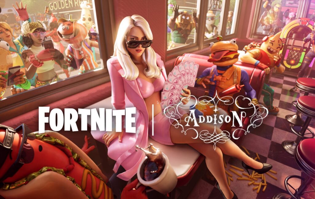 Tutto disponibile con la collaborazione "Fortnite" di Addison Rae