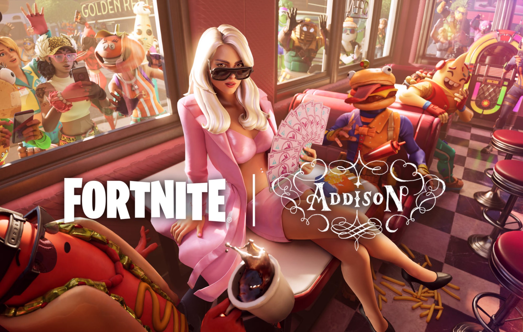Tutto disponibile con la collaborazione "Fortnite" di Addison Rae
