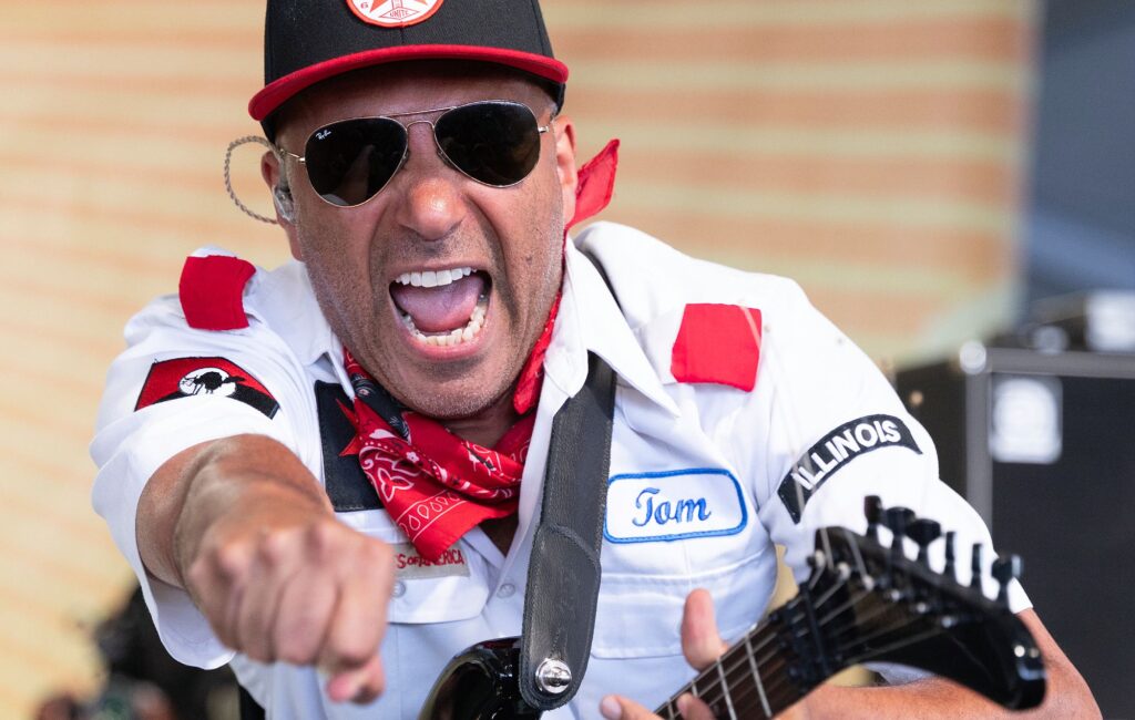 Tom Morello performs during the Newport Folk Fest 2026(Photo by Douglas Mason/Getty Images)
