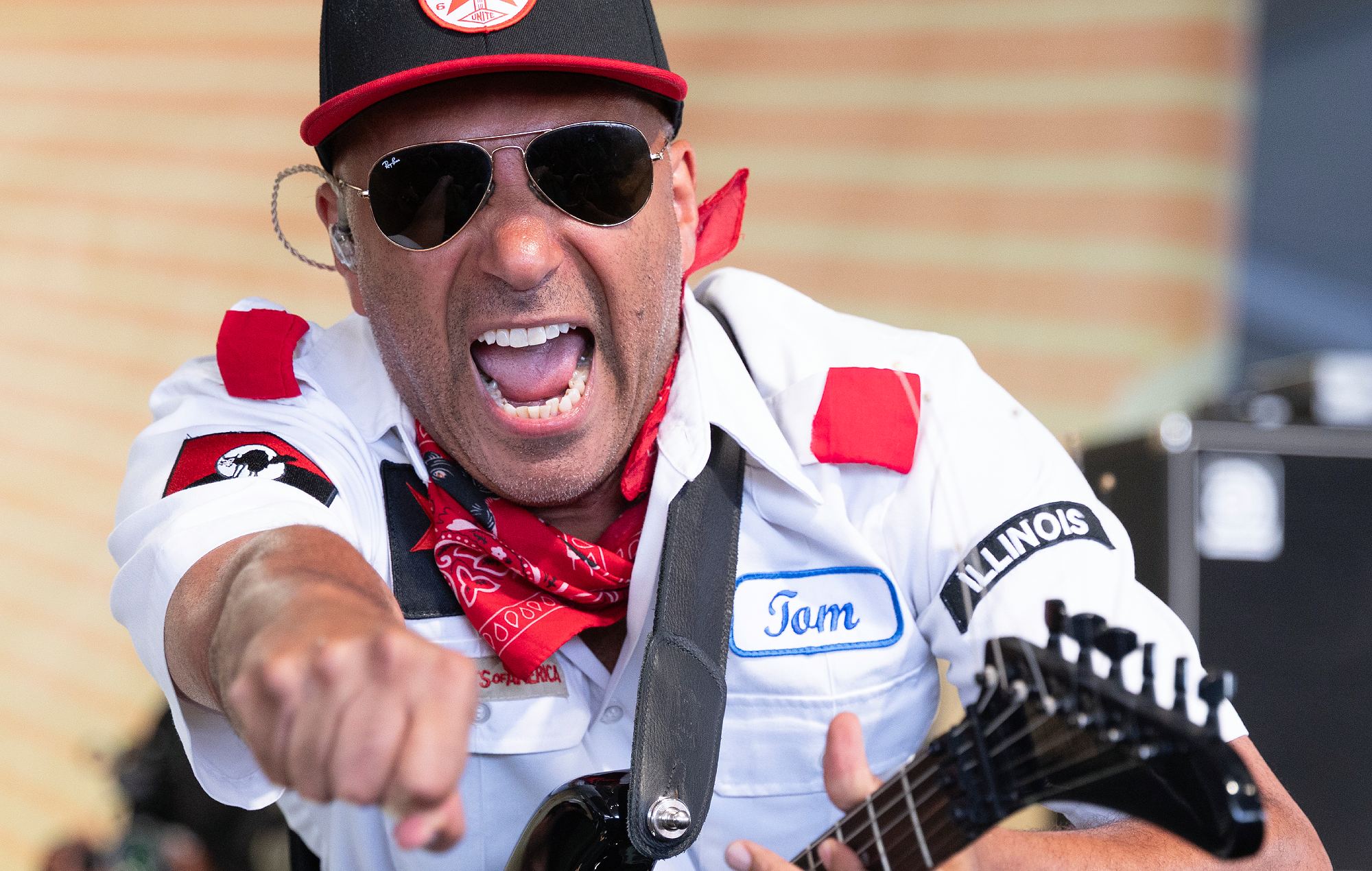 Tom Morello performs during the Newport Folk Fest 2026(Photo by Douglas Mason/Getty Images)